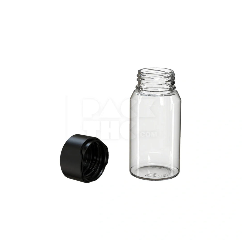 60ml mini aviator cr shot bottle clear natural black cap 500 count