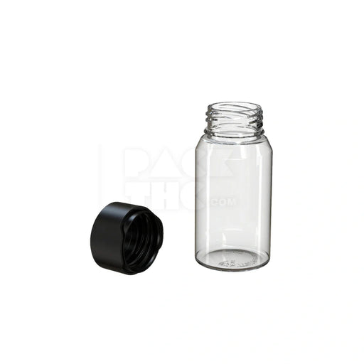 60ml mini aviator cr shot bottle clear natural black cap 500 count