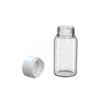 60ml mini aviator cr shot bottle clear natural white cap 500 count