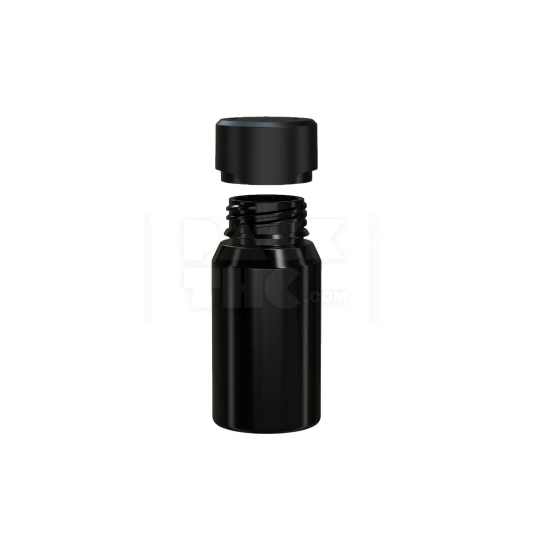 image 60ml mini aviator cr shot bottle opaque black 500 count