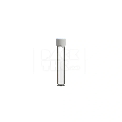 100mm aviator cr tube flat bottom clear natural white cap 500 count