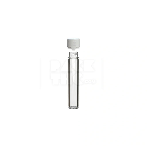 100mm aviator cr tube flat bottom clear natural white cap 500 count