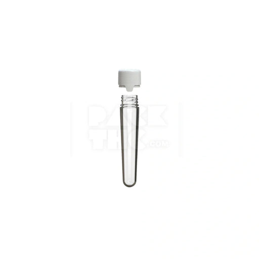 100mm aviator cr tube clear natural white cap 500 count