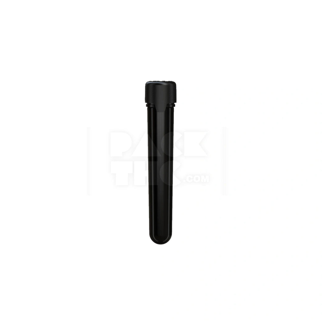 120MM AVIATOR CR TUBE WITH INTEGRATED LINER & TAMPER EVIDENT BREAK-OFF BAND (OPAQUE BLACK TUBE WITH OPAQUE BLACK CLOSURE) - (500 count) Pack THC