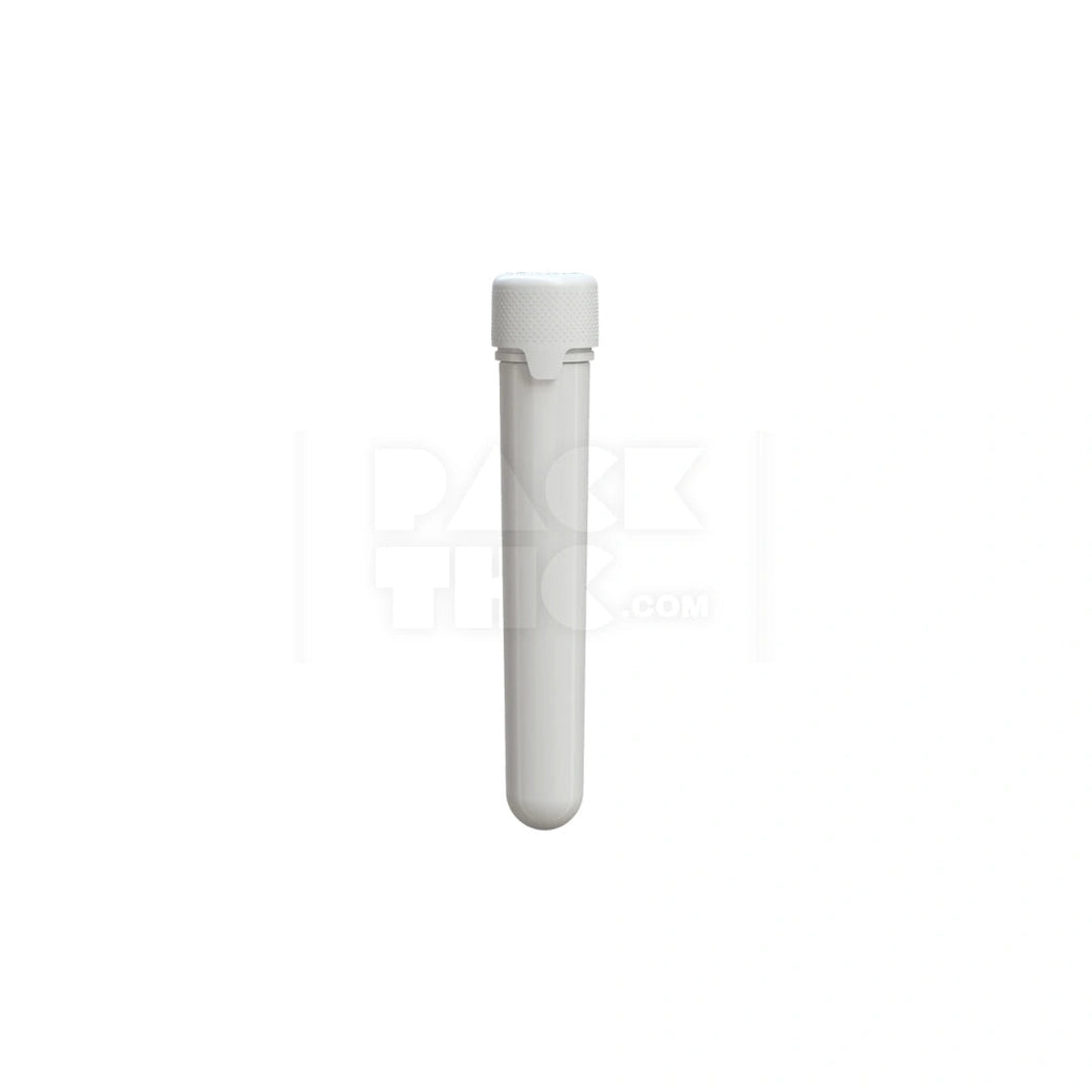 120MM AVIATOR CR TUBE WITH INTEGRATED LINER & TAMPER EVIDENT BREAK-OFF BAND (OPAQUE WHITE TUBE WITH OPAQUE WHITE CLOSURE) - (500 count) Pack THC