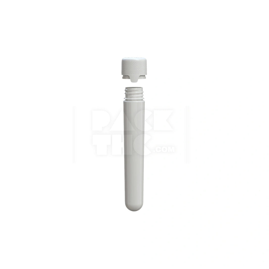 image 120MM AVIATOR CR TUBE WITH INTEGRATED LINER & TAMPER EVIDENT BREAK-OFF BAND (OPAQUE WHITE TUBE WITH OPAQUE WHITE CLOSURE) - (500 count) Pack THC