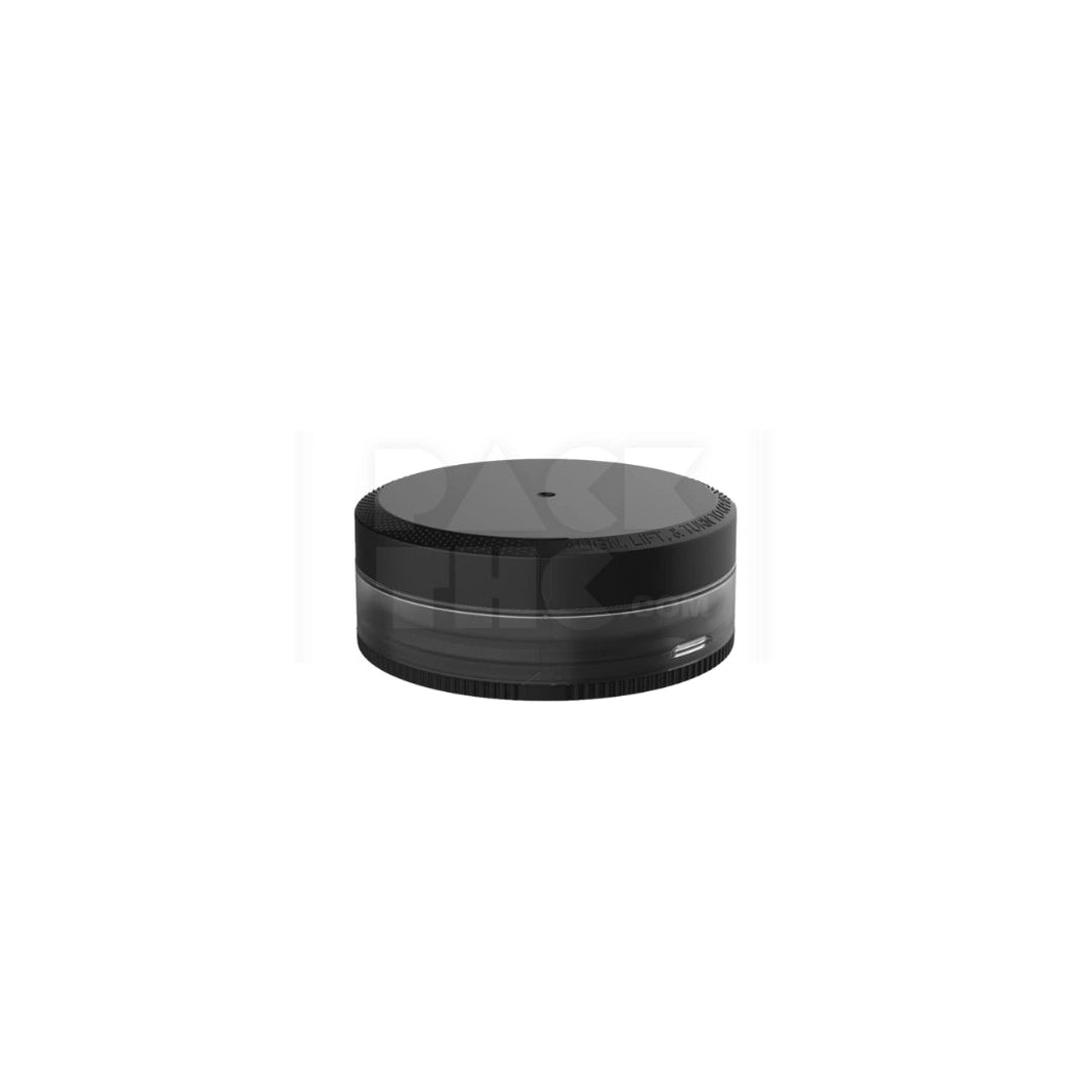 image 40G CHUBBY GORILLA® DUAL COMPARTMENT POUCH CONTAINER WITH CR UPPER CLOSURE (STANDARD MATTE NATURAL CONTAINER WITH OPAQUE BLACK CLOSURES) - (600 count) Pack THC