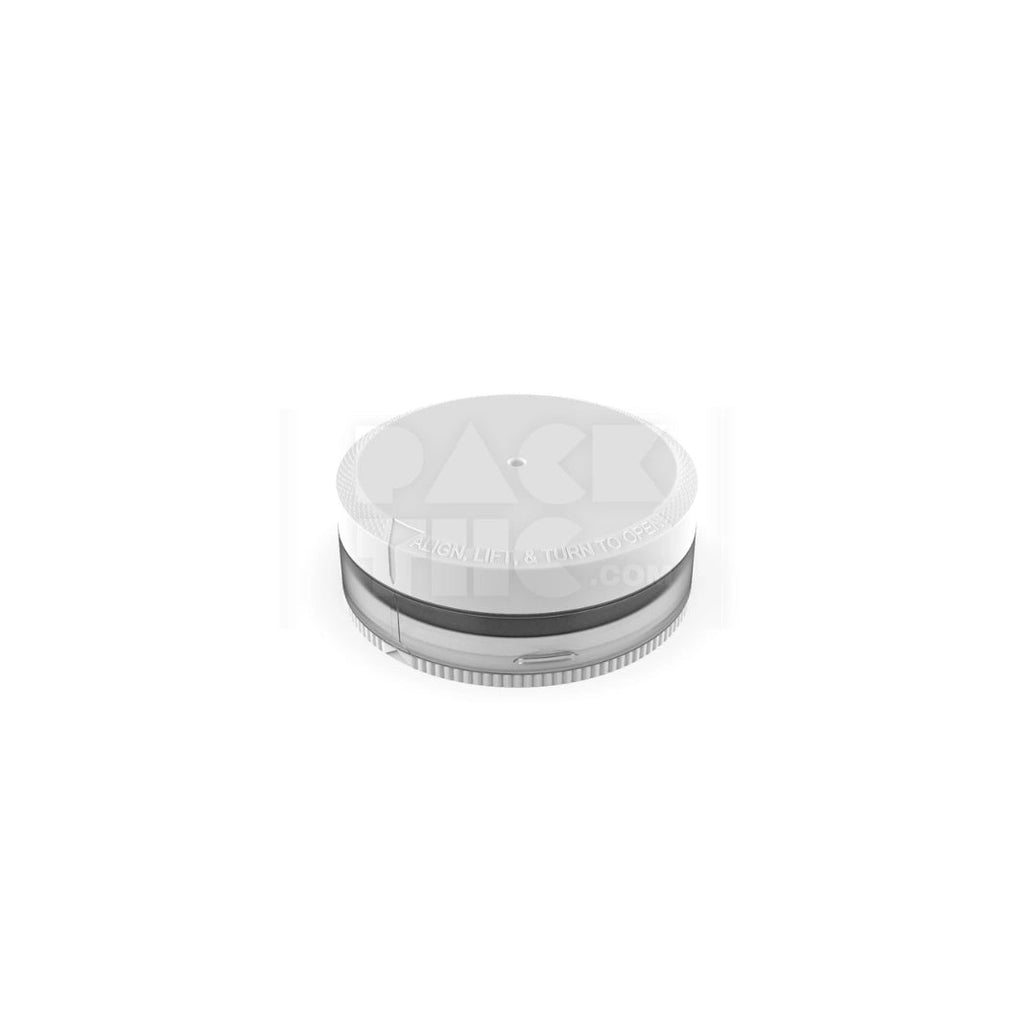 40G CHUBBY GORILLA® DUAL COMPARTMENT POUCH CONTAINER WITH CR UPPER CLOSURE (STANDARD MATTE NATURAL CONTAINER WITH OPAQUE WHITE CLOSURES) - (600 count) Pack THC