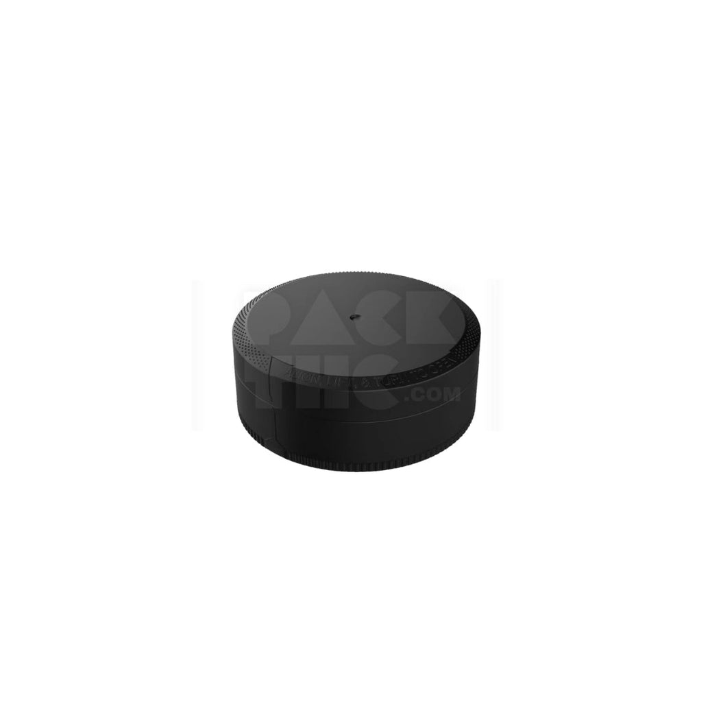 40G CHUBBY GORILLA® DUAL COMPARTMENT POUCH CONTAINER WITH CR UPPER CLOSURE (STANDARD MATTE OPAQUE BLACK CONTAINER WITH OPAQUE BLACK CLOSURES) - (600 count) Pack THC