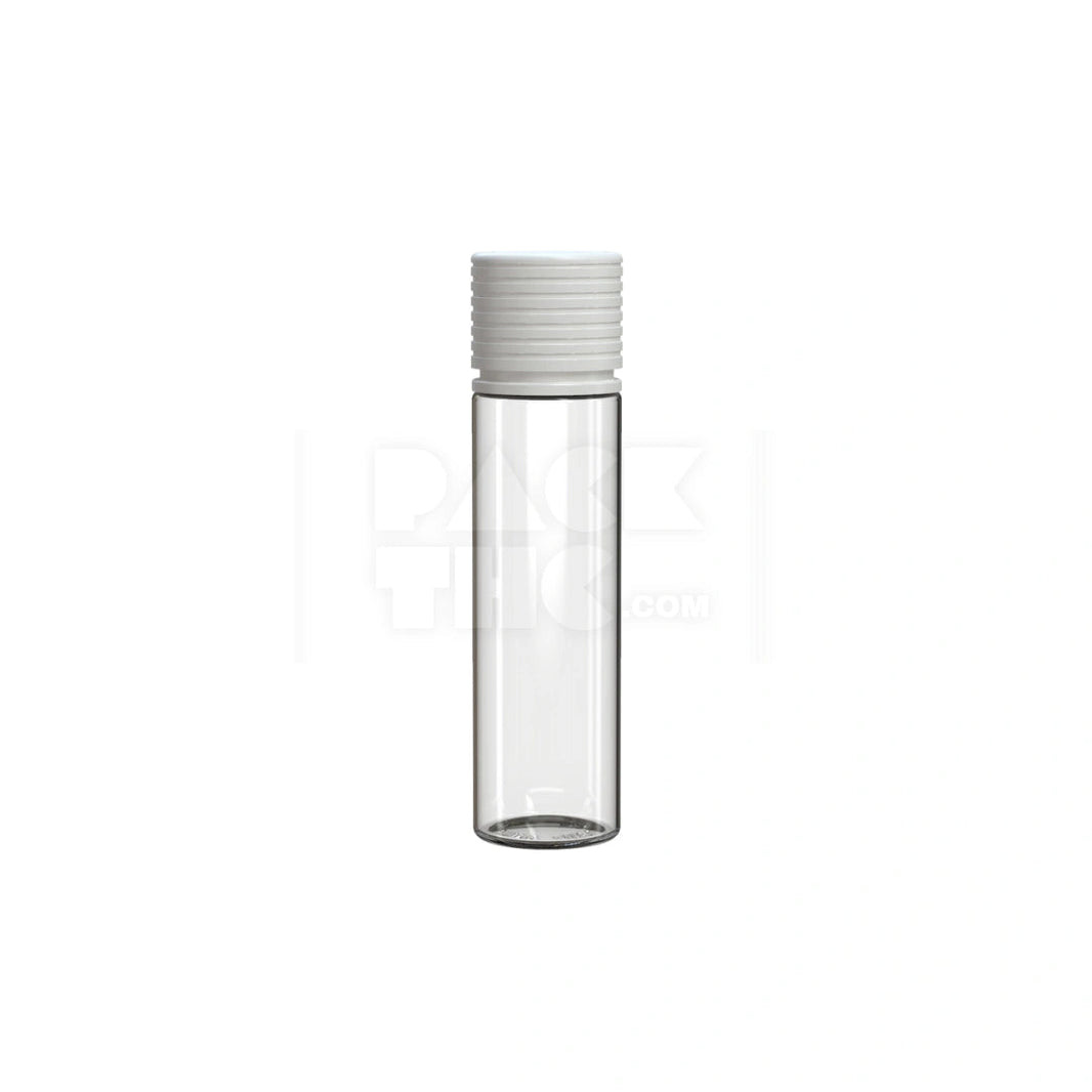 60ML Spiral CR Bottle - CLEAR NATURAL with OPAQUE WHITE Closure
