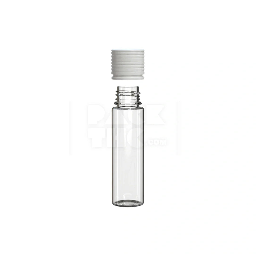 60ml spiral cr bottle clear natural white cap 500 count