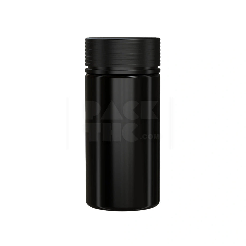 10OZ (300CC) SPIRAL WIDE MOUTH CONTAINER WITH INTEGRATED LINER & TAMPER EVIDENT BREAK-OFF BAND (OPAQUE BLACK CONTAINER WITH OPAQUE BLACK CLOSURE) - (120 count) Pack THC