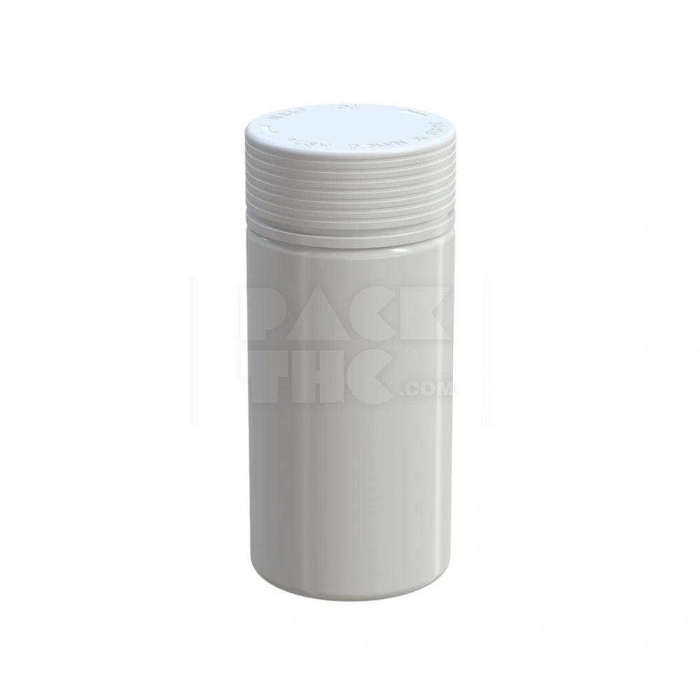 10OZ (300CC) SPIRAL WIDE MOUTH CONTAINER WITH INTEGRATED LINER & TAMPER EVIDENT BREAK-OFF BAND (OPAQUE WHITE CONTAINER WITH OPAQUE WHITE CLOSURE) - (120 count) Pack THC