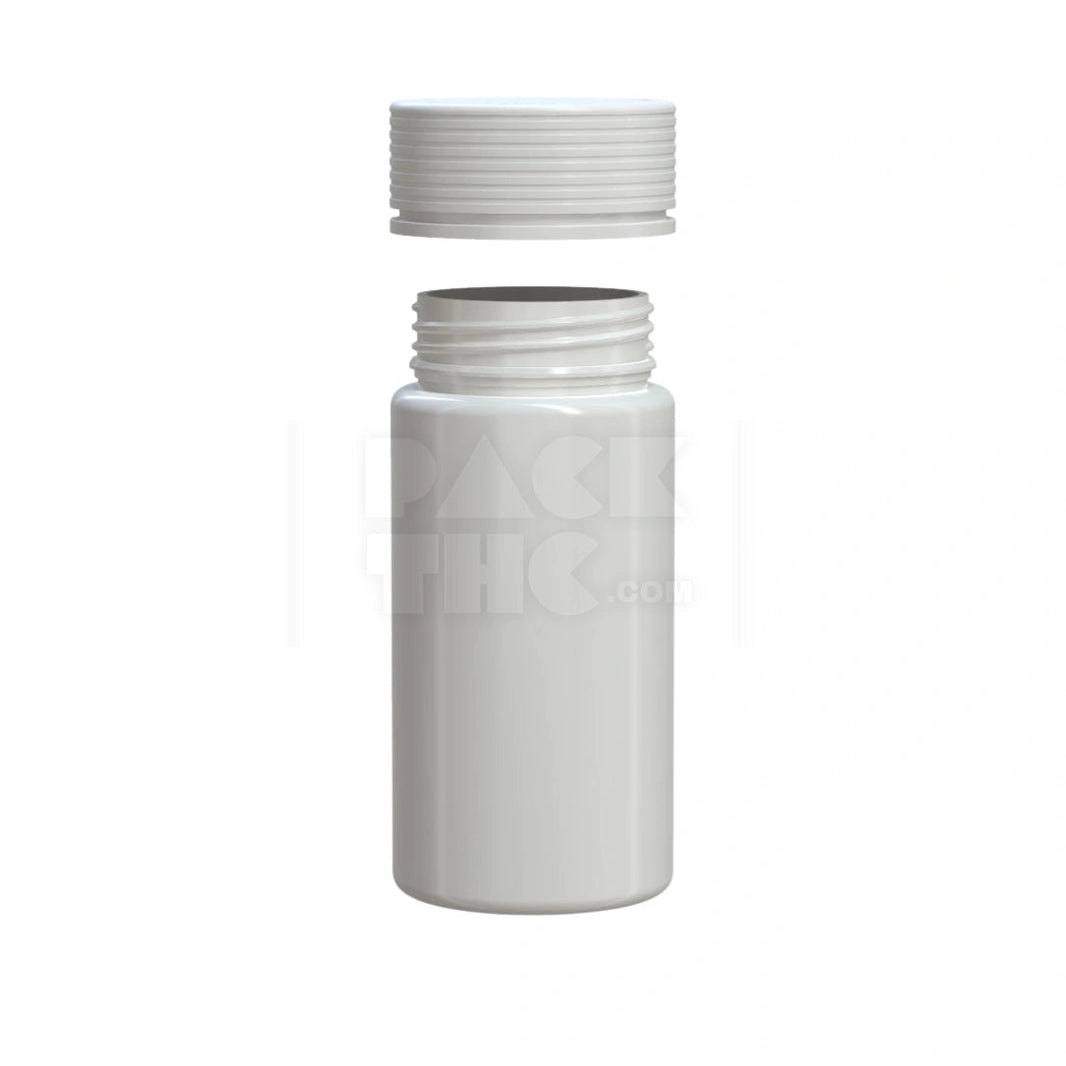 image 10OZ (300CC) SPIRAL WIDE MOUTH CONTAINER WITH INTEGRATED LINER & TAMPER EVIDENT BREAK-OFF BAND (OPAQUE WHITE CONTAINER WITH OPAQUE WHITE CLOSURE) - (120 count) Pack THC