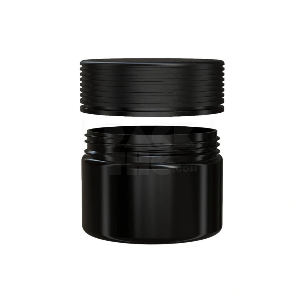 image 10OZ (300CC) SPIRAL CR XL CONTAINER WITH INTEGRATED LINER & TAMPER EVIDENT BREAK-OFF BAND (OPAQUE BLACK CONTAINER WITH OPAQUE BLACK CLOSURE) - (80 count) Pack THC