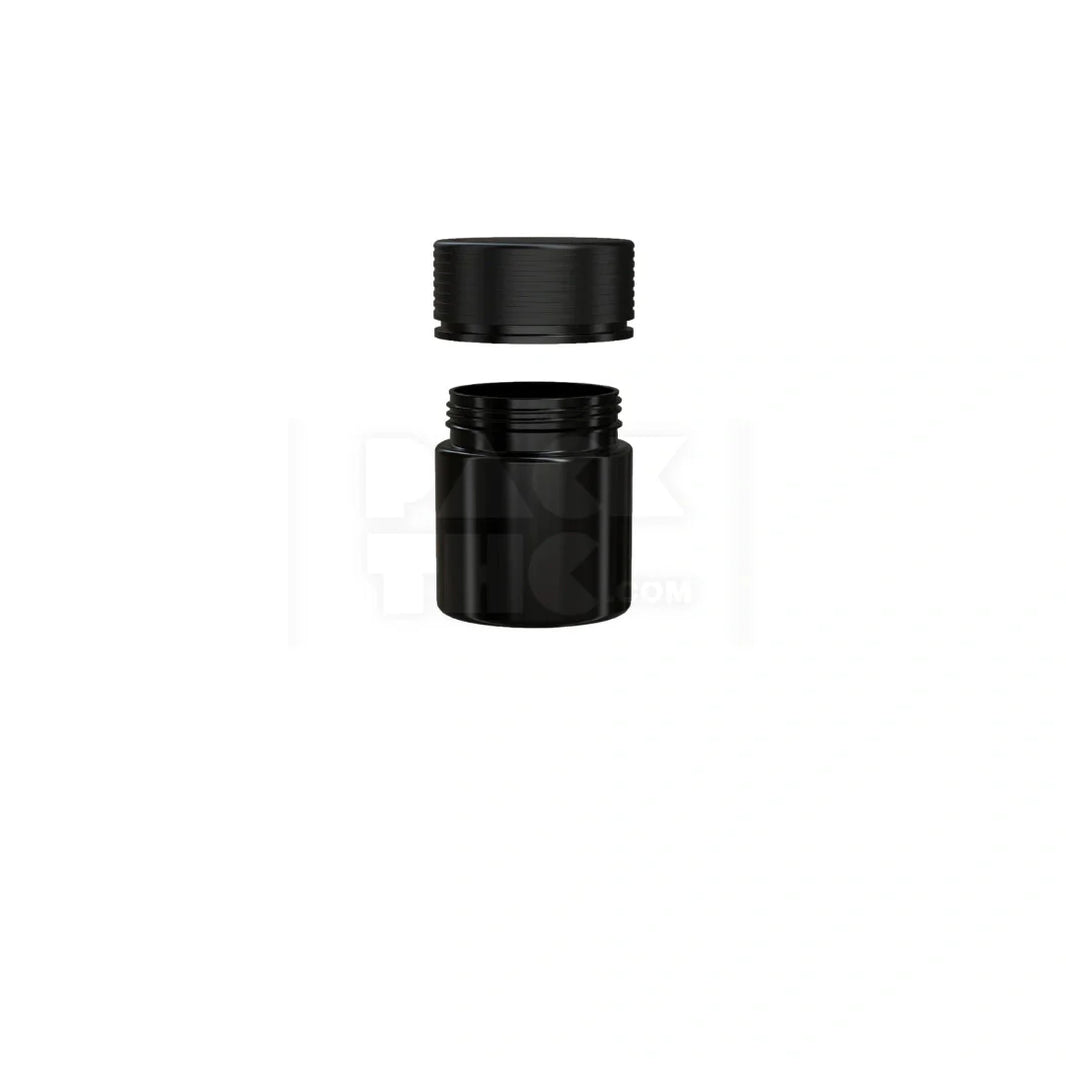 image 2oz closure cr black opaque count 60cc spiral thick wall