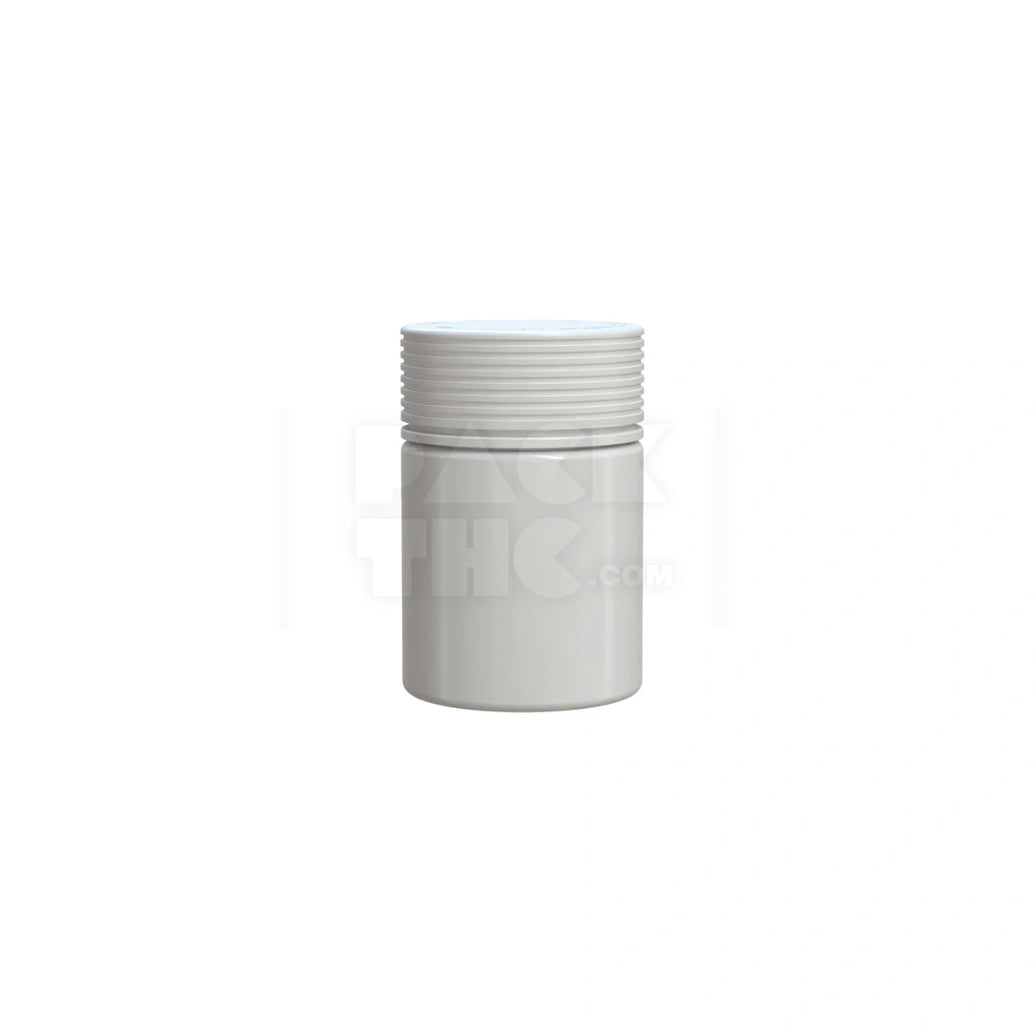 4OZ (120CC) SPIRAL CR CONTAINER WITH INTEGRATED LINER & TAMPER EVIDENT BREAK-OFF BAND (OPAQUE WHITE CONTAINER WITH OPAQUE WHITE CLOSURE) - (400 count) Pack THC