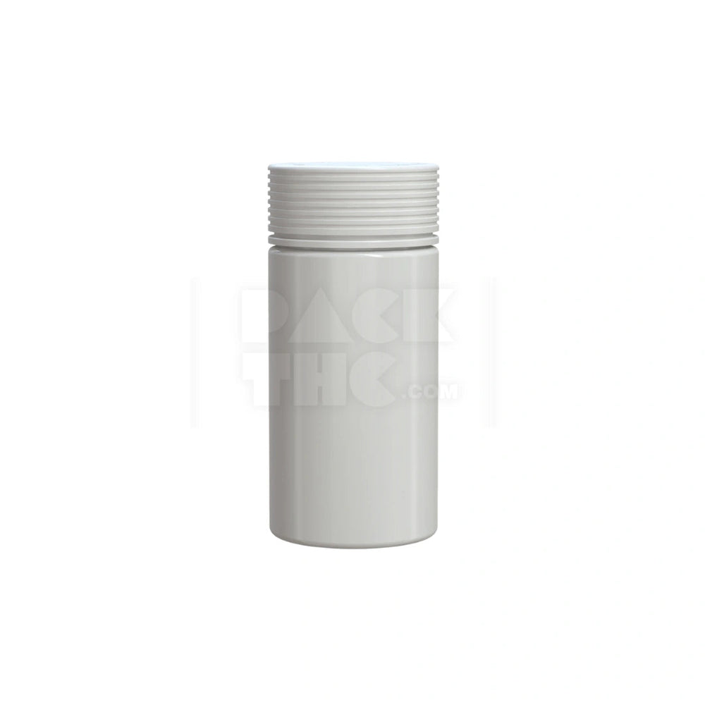 6OZ (180CC) SPIRAL CR CONTAINER WITH INTEGRATED LINER & TAMPER EVIDENT BREAK-OFF BAND (OPAQUE WHITE CONTAINER WITH OPAQUE WHITE CLOSURE) - (300 count) Pack THC