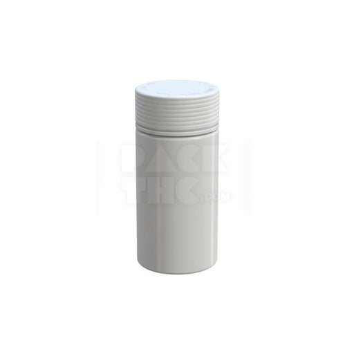 6OZ (180CC) SPIRAL CR CONTAINER WITH INTEGRATED LINER & TAMPER EVIDENT BREAK-OFF BAND (OPAQUE WHITE CONTAINER WITH OPAQUE WHITE CLOSURE) - (300 count) Pack THC