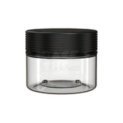 7.5oz 220cc spiral cr xl container clear natural black cap 100 count