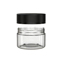 7.5oz 220cc spiral cr xl container clear natural black cap 100 count