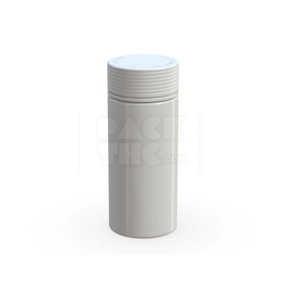 8OZ (240CC) SPIRAL CR CONTAINER WITH INTEGRATED LINER & TAMPER EVIDENT BREAK-OFF BAND (OPAQUE WHITE CONTAINER WITH OPAQUE WHITE CLOSURE) - (200 count) Pack THC