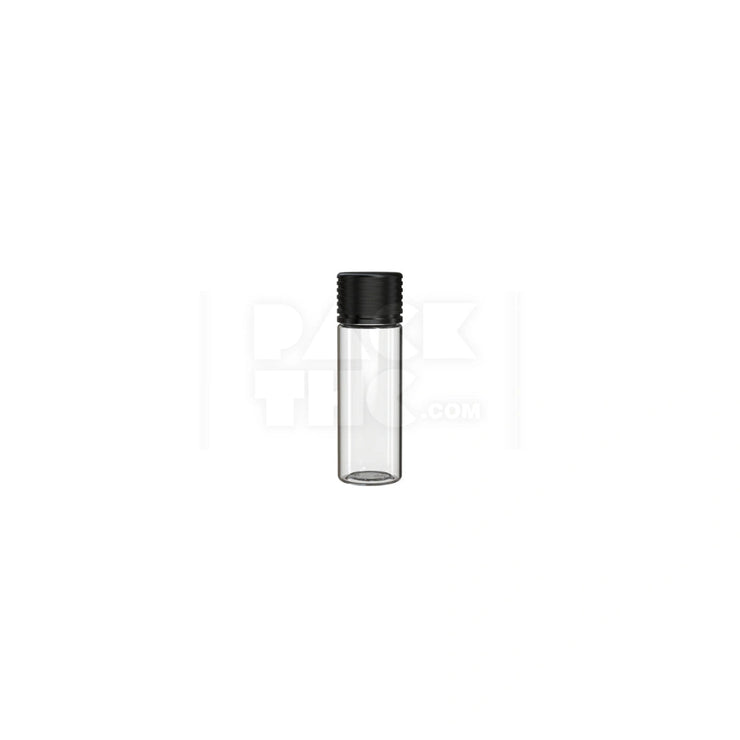 65mm spiral cr tube clear natural black cap 400 count