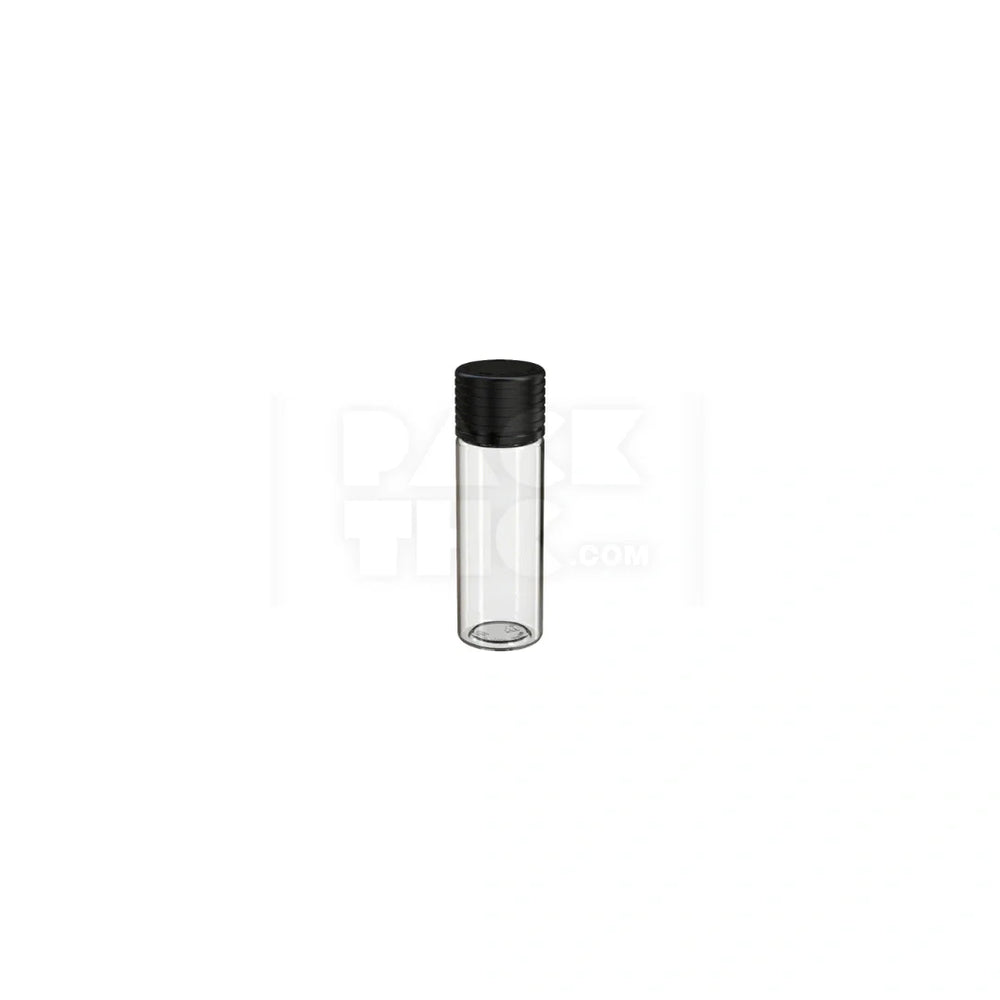 65mm spiral cr tube clear natural black cap 400 count