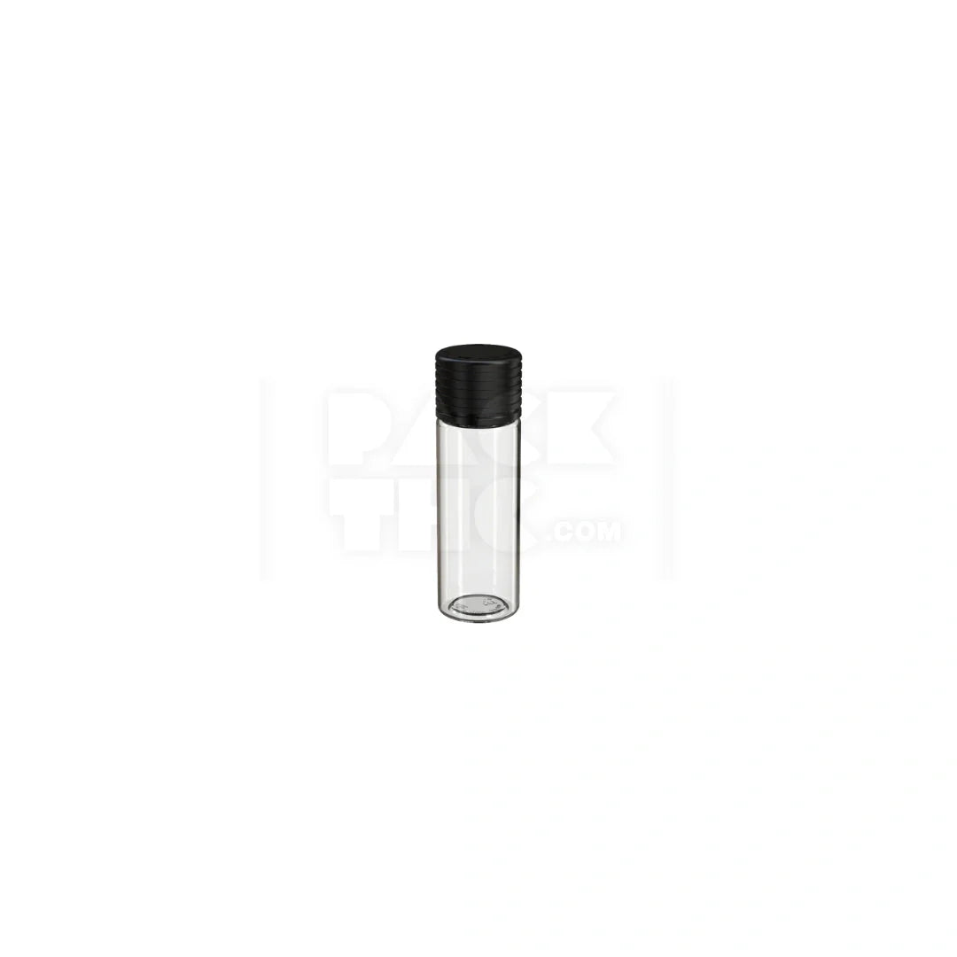 65mm spiral cr tube clear natural black cap 400 count