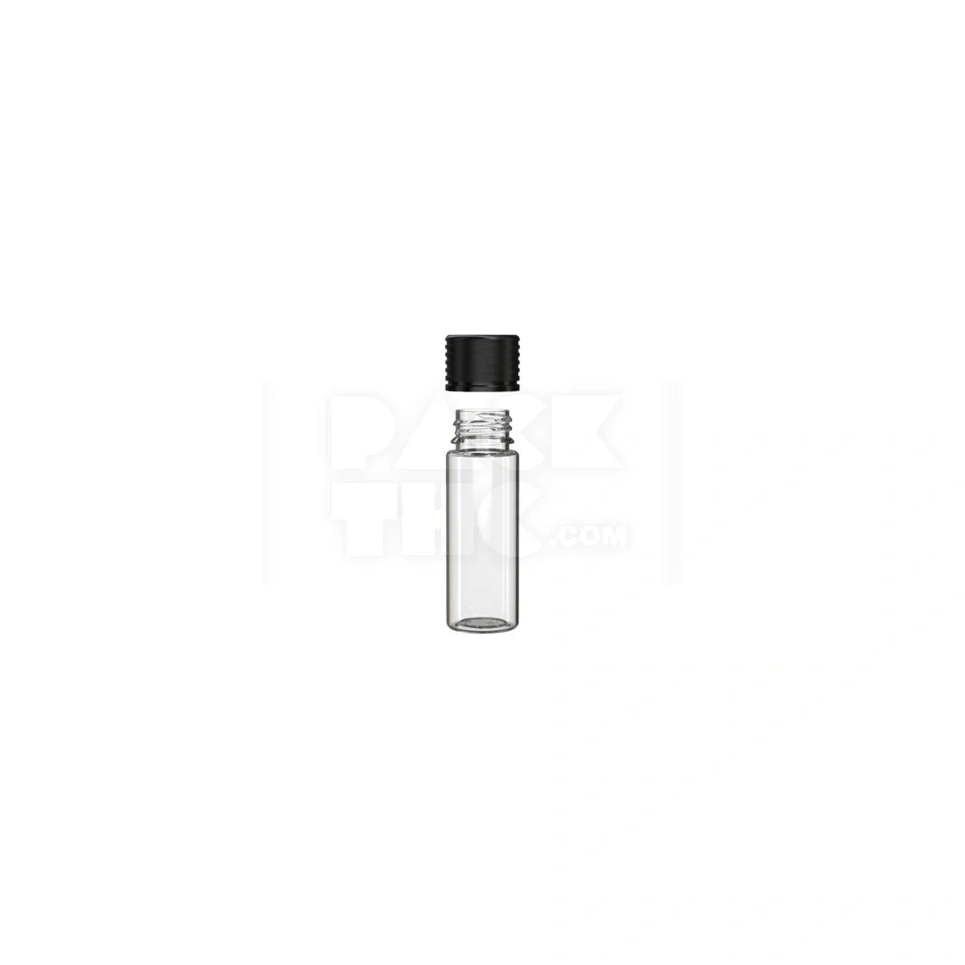65mm spiral cr tube clear natural black cap 400 count