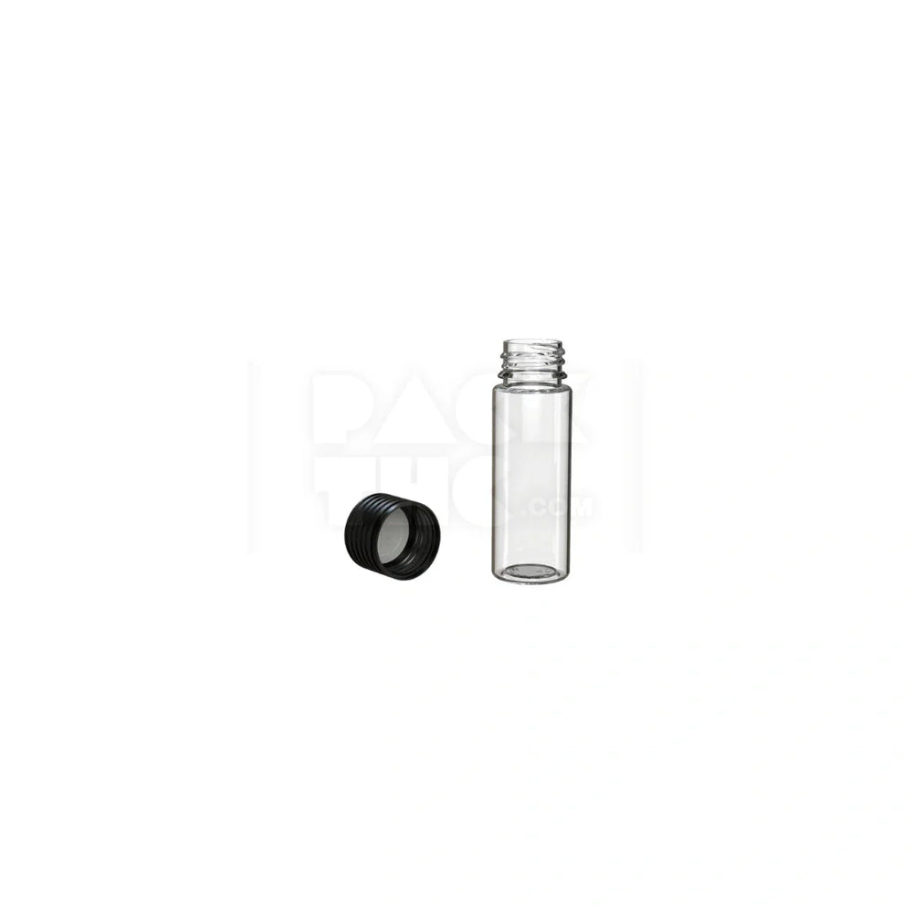 65mm spiral cr tube clear natural black cap 400 count