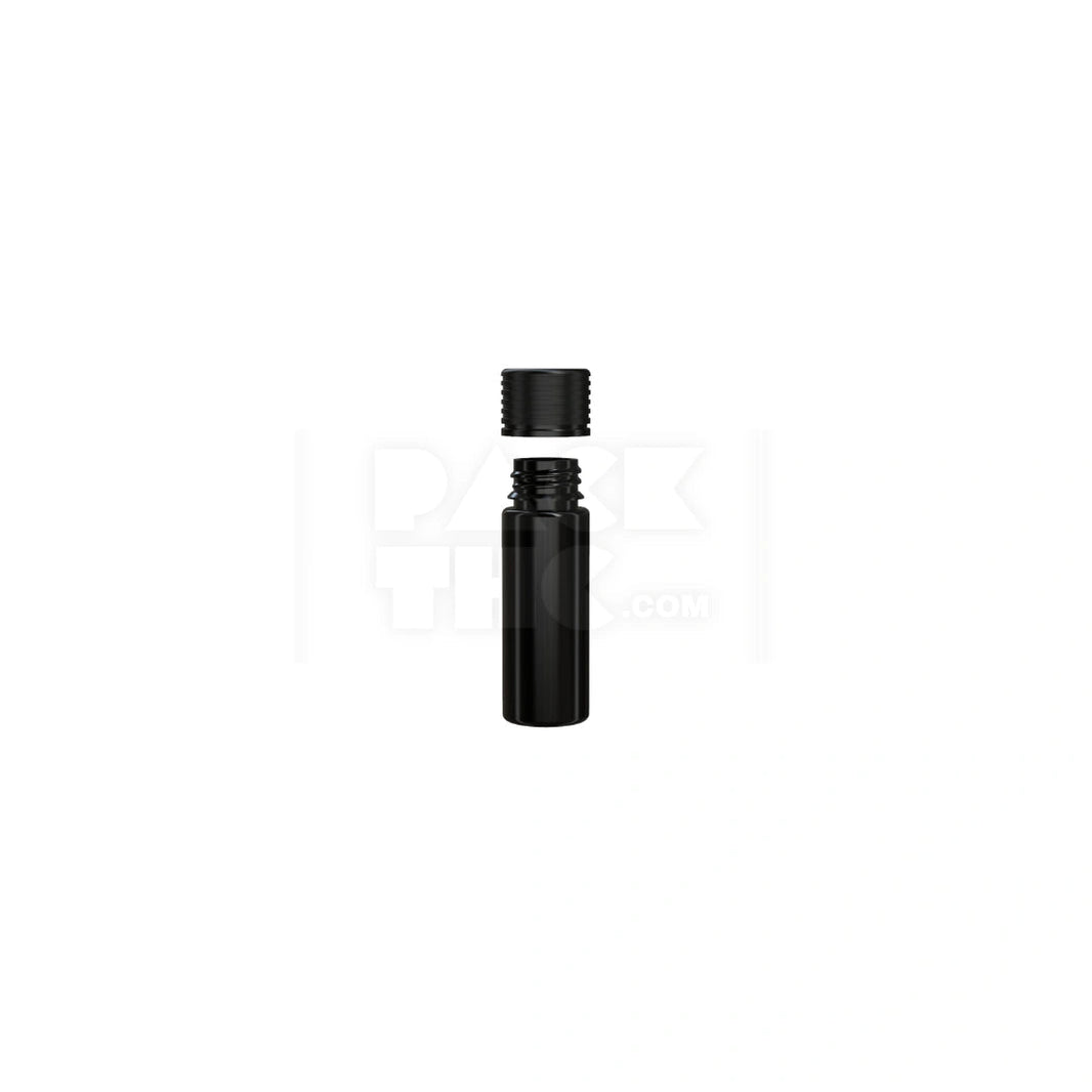 image 65MM SPIRAL CR TUBE WITH INTEGRATED LINER & TAMPER EVIDENT BREAK-OFF BAND (OPAQUE BLACK TUBE WITH OPAQUE BLACK CLOSURE) - (400 count) Pack THC