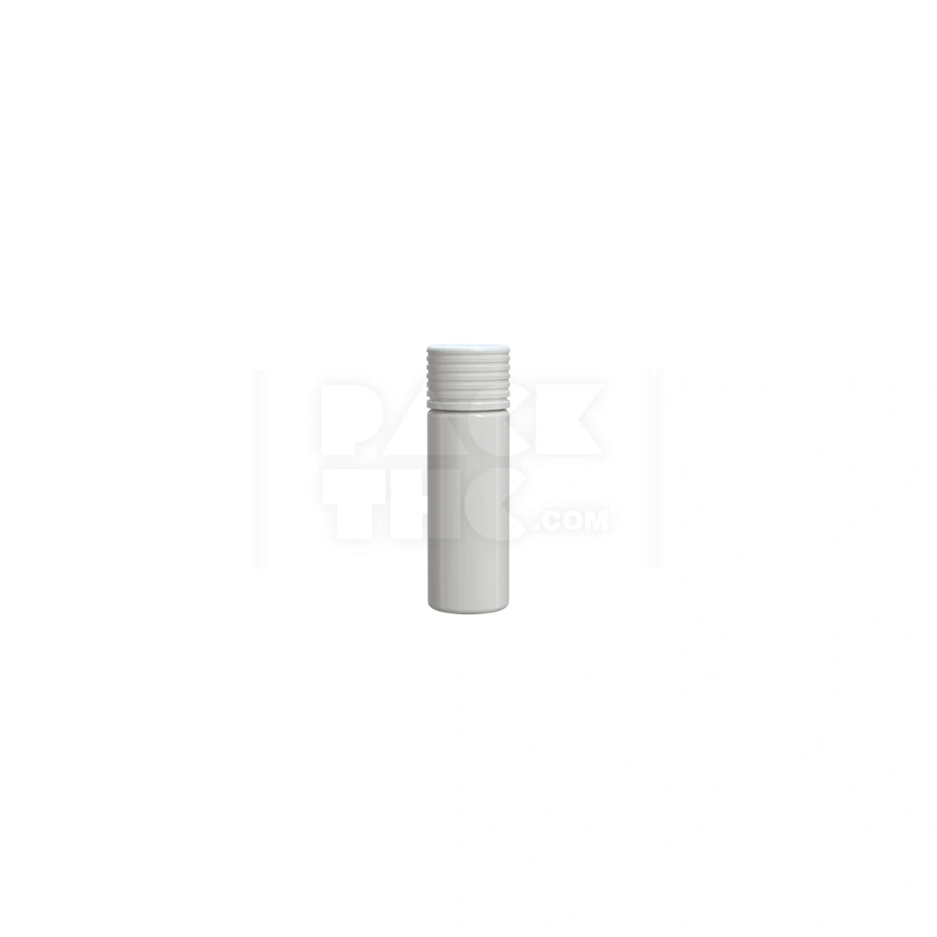65MM SPIRAL CR TUBE WITH INTEGRATED LINER & TAMPER EVIDENT BREAK-OFF BAND (OPAQUE WHITE TUBE WITH OPAQUE WHITE CLOSURE) - (400 count) Pack THC