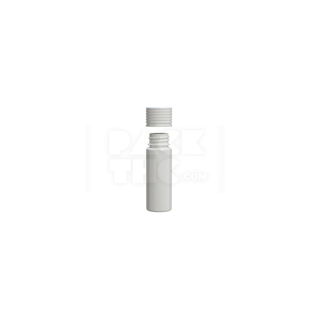 image 65MM SPIRAL CR TUBE WITH INTEGRATED LINER & TAMPER EVIDENT BREAK-OFF BAND (OPAQUE WHITE TUBE WITH OPAQUE WHITE CLOSURE) - (400 count) Pack THC