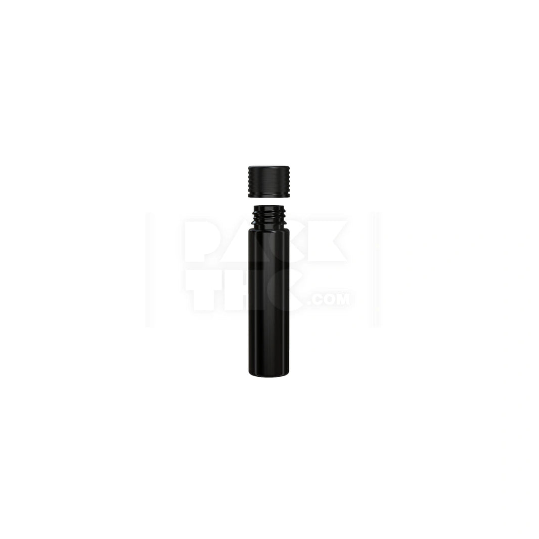 image 95MM SPIRAL CR TUBE WITH INTEGRATED LINER & TAMPER EVIDENT BREAK-OFF BAND (OPAQUE BLACK TUBE WITH OPAQUE BLACK CLOSURE) - (300 count) Pack THC