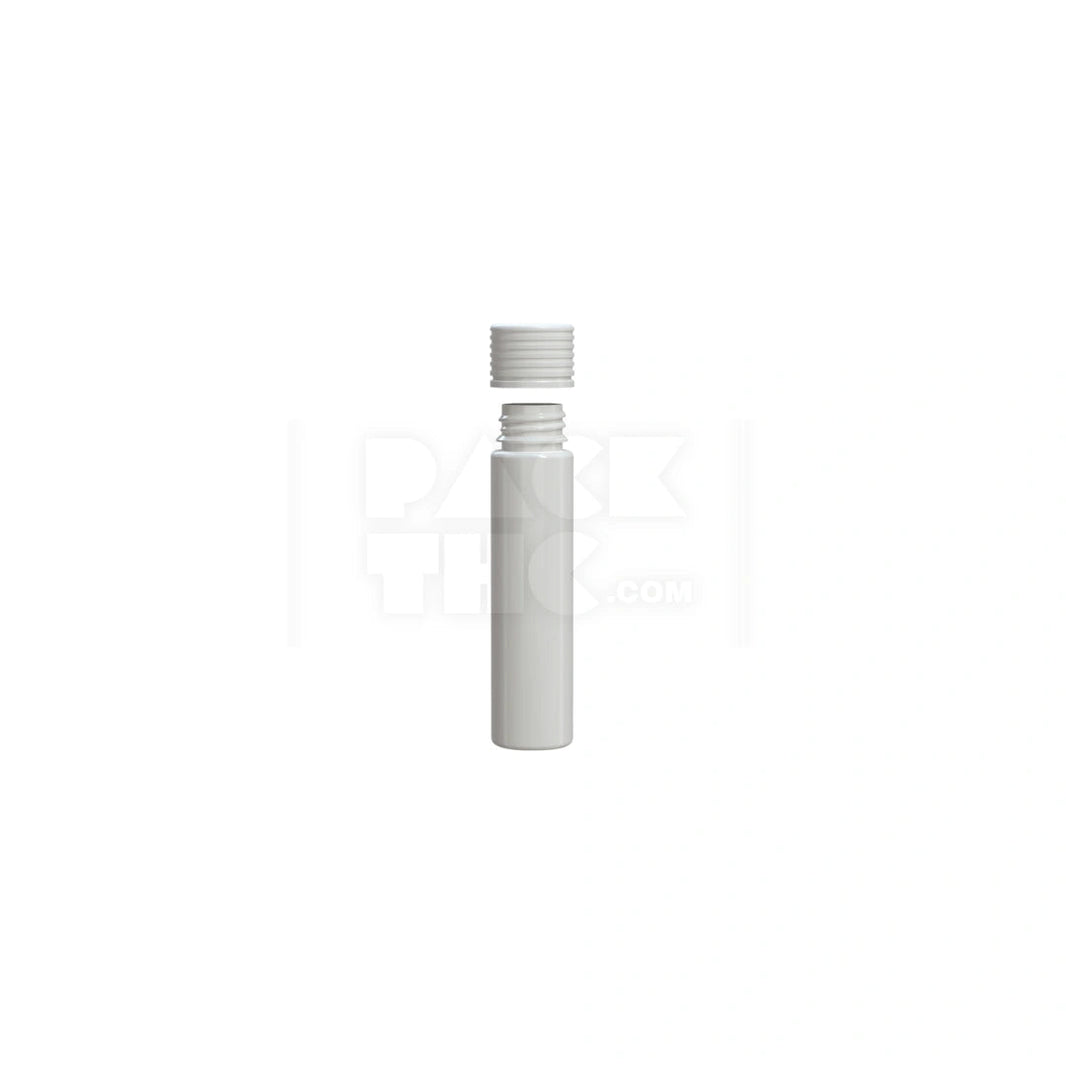 image 95MM SPIRAL CR TUBE WITH INTEGRATED LINER & TAMPER EVIDENT BREAK-OFF BAND (OPAQUE WHITE TUBE WITH OPAQUE WHITE CLOSURE) - (300 count) Pack THC
