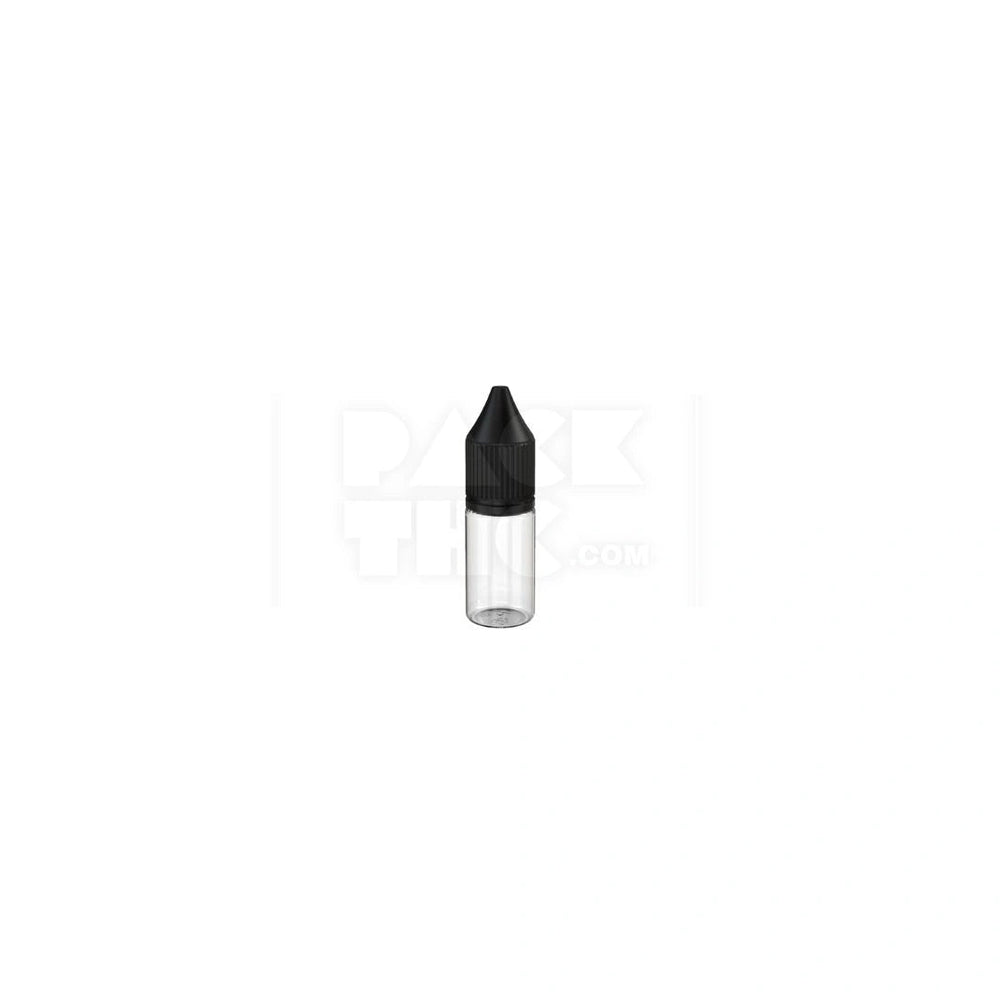 10ML PET reducer unicorn bottle with clear natural bottle with opaque black closure