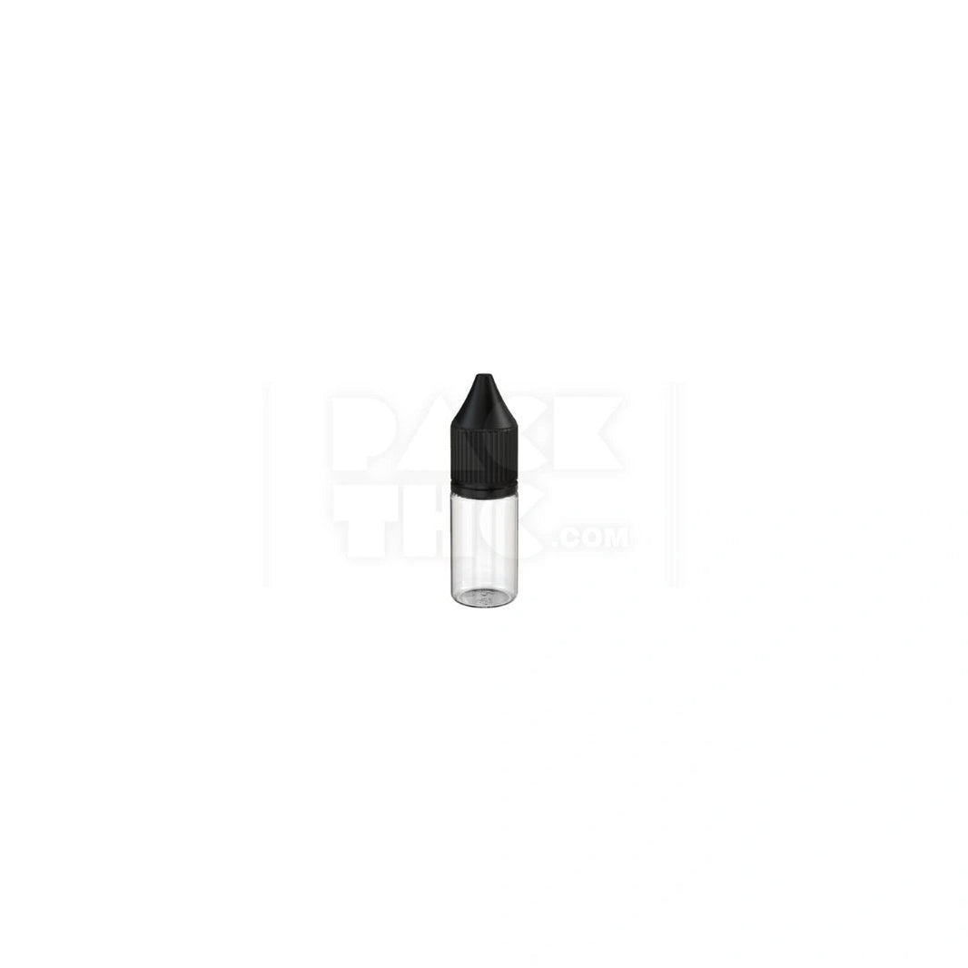 10ML PET reducer unicorn bottle with clear natural bottle with opaque black closure
