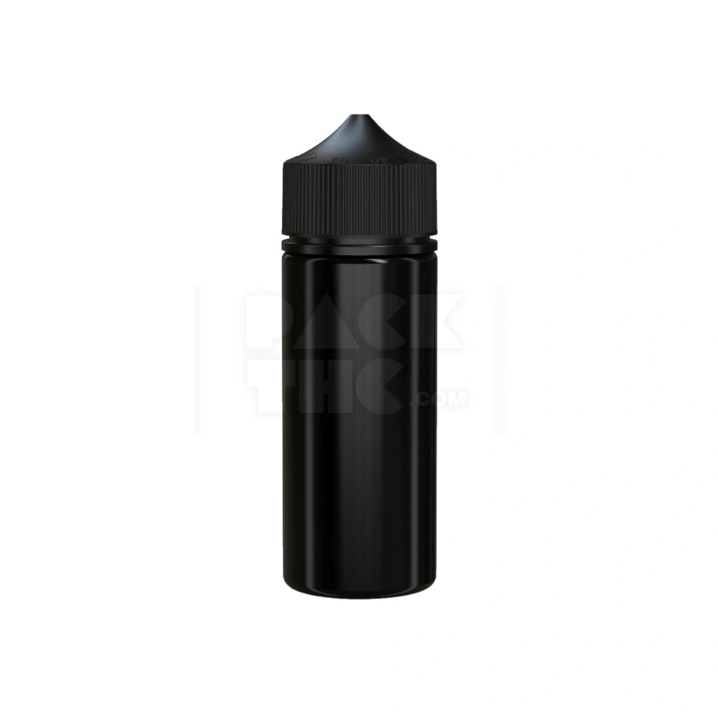 120ML Translucent Black V3 PET Unicorn Bottle with Black CR Closure
