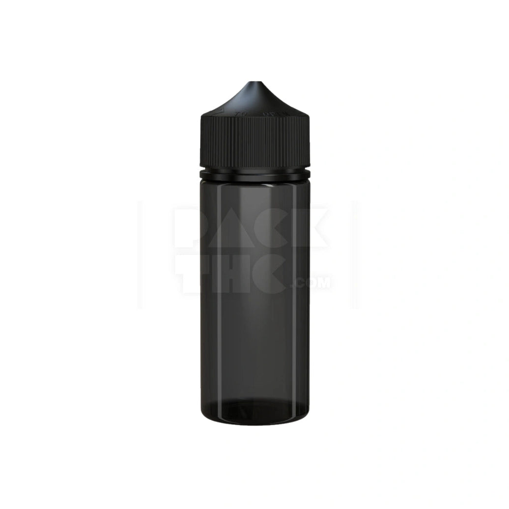 120ML Translucent Black V3 PET Unicorn Bottle with Black CR Closure
