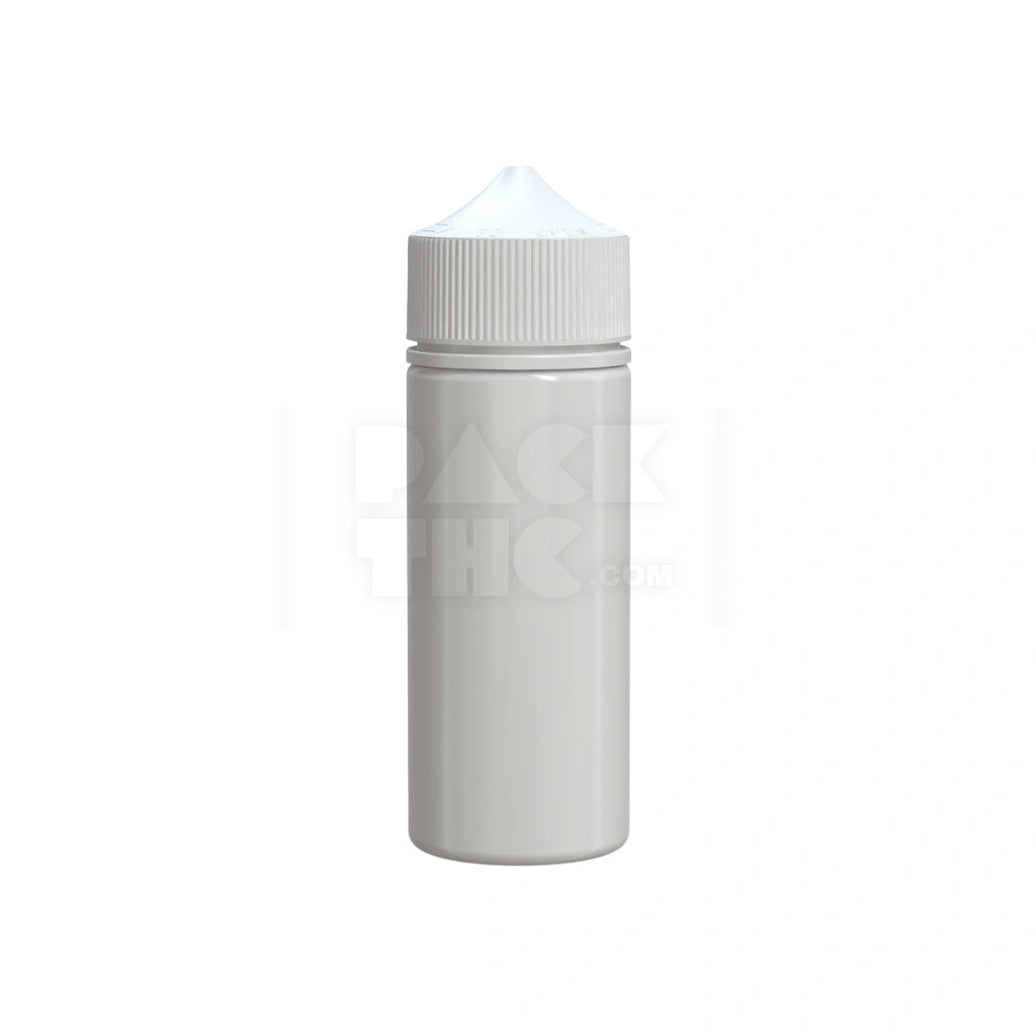 120ML Opaque White V3 PET Unicorn Bottle with Matching White CR Closure
