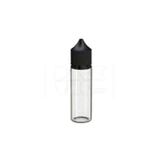 50ml pet reducer unicorn bottle clear natural black cap 500 count