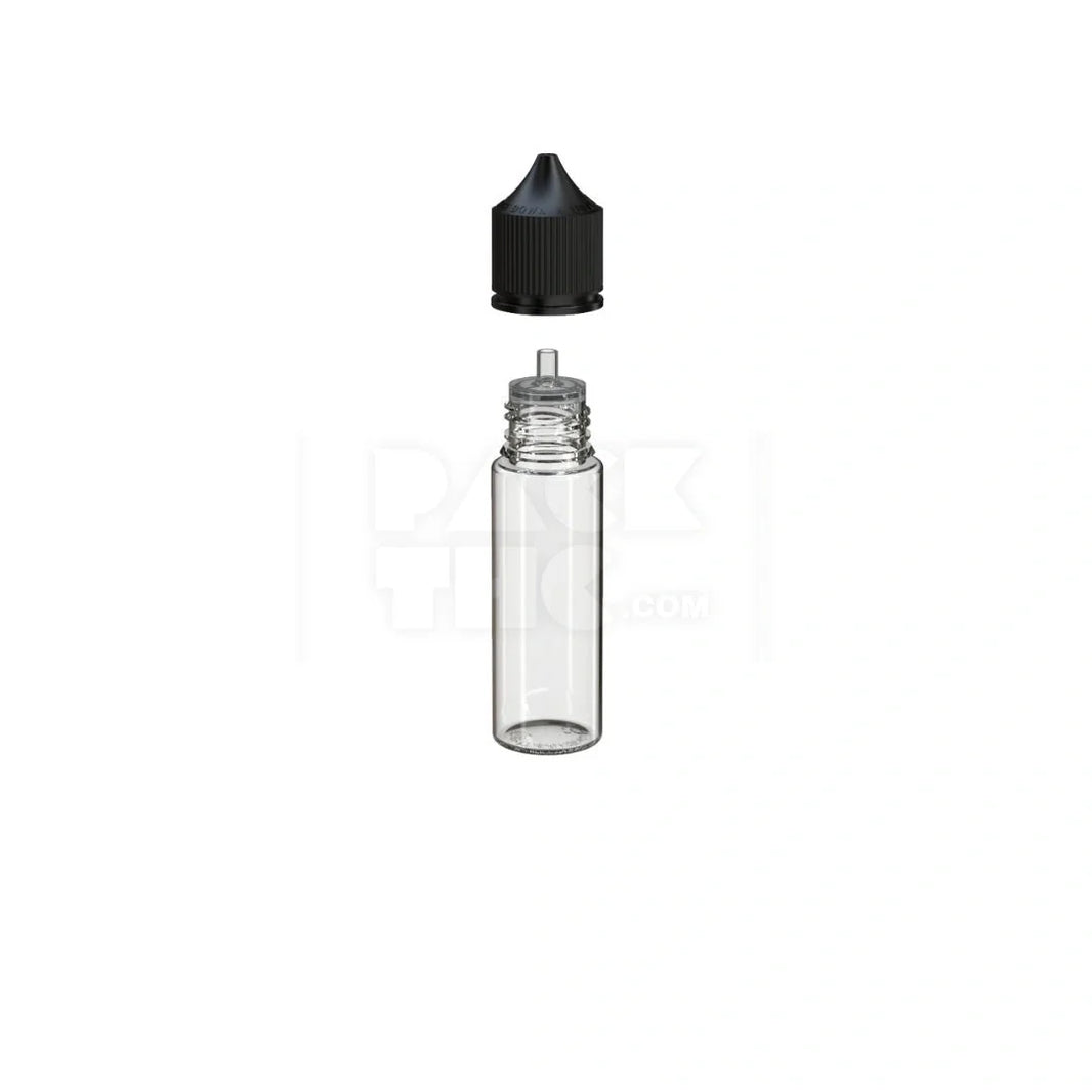 image 50ml pet reducer unicorn bottle clear natural black cap 500 count