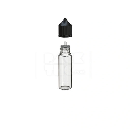 50ml pet reducer unicorn bottle clear natural black cap 500 count