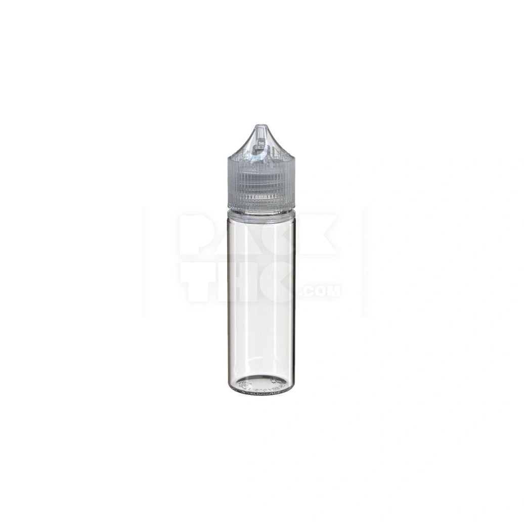 50ML PET REDUCER UNICORN BOTTLE WITH TAMPER EVIDENT BREAK-OFF BAND (CLEAR NATURAL BOTTLE WITH CLEAR NATURAL CLOSURE) - (500 count) Pack THC