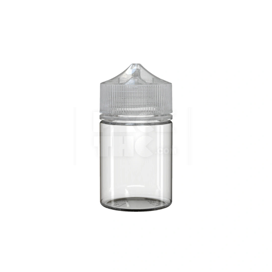 60ml stubby pet unicorn bottle cr clear natural 500 count