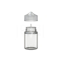 60ml stubby pet unicorn bottle cr clear natural 500 count