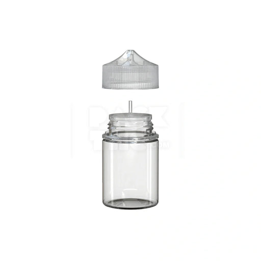 60ml stubby pet unicorn bottle cr clear natural 500 count