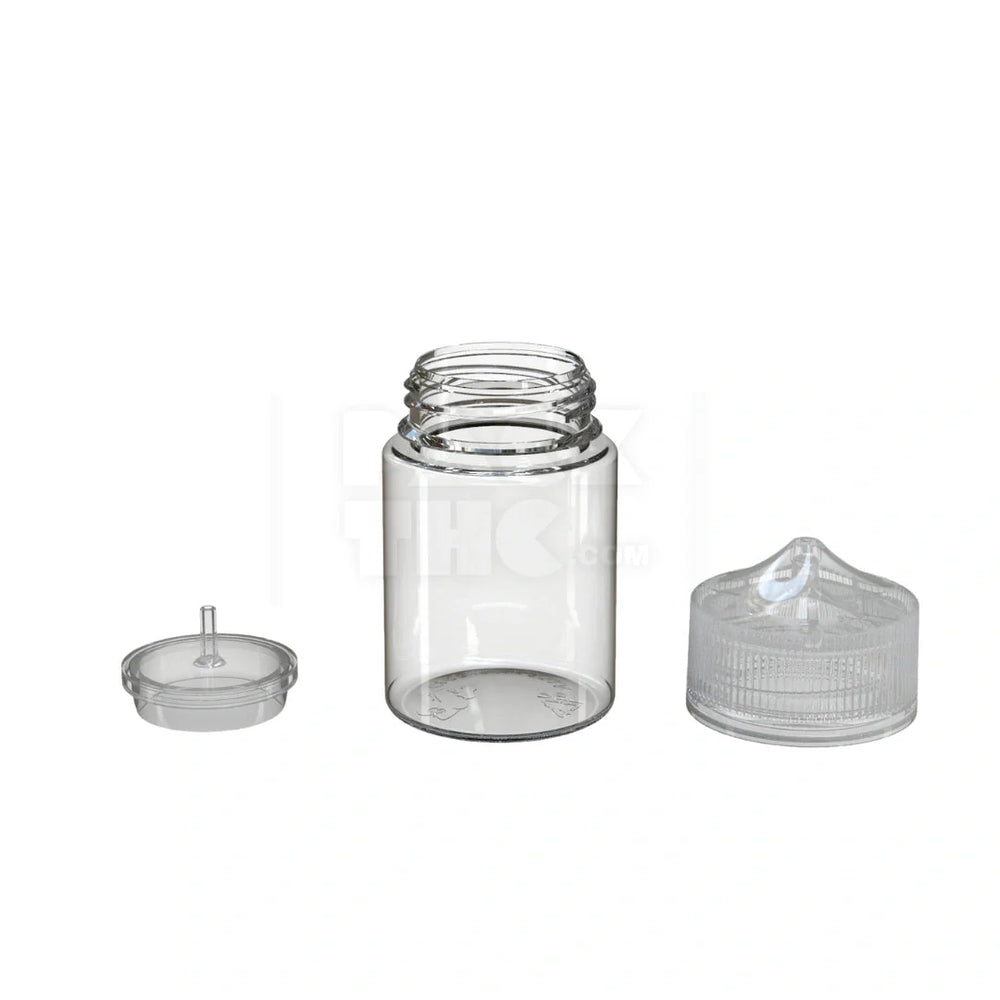 60ml stubby pet unicorn bottle cr clear natural 500 count