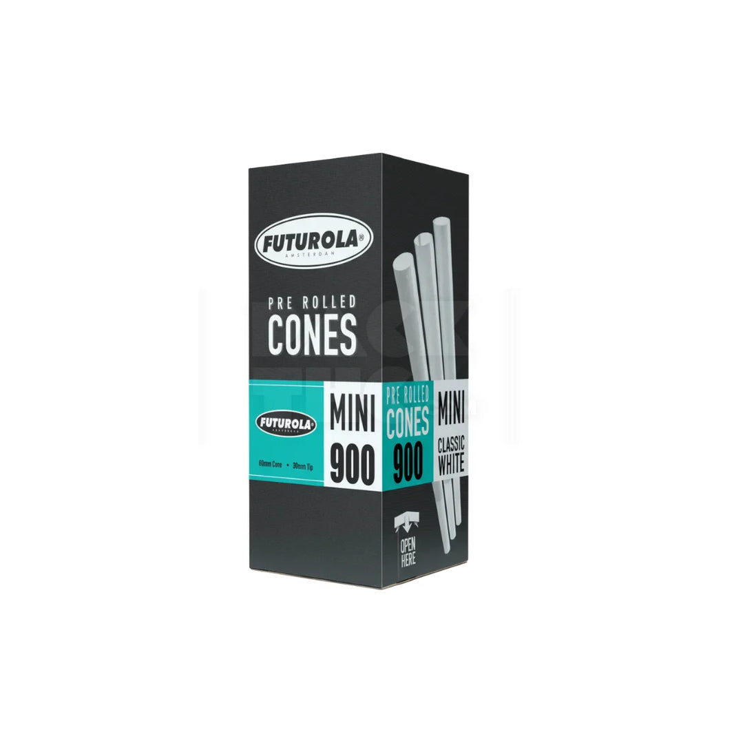 70/26mm White Futurola Paper Cones (Non-Branded) | Pre-Rolled – Bulk Case (1000 Count)
